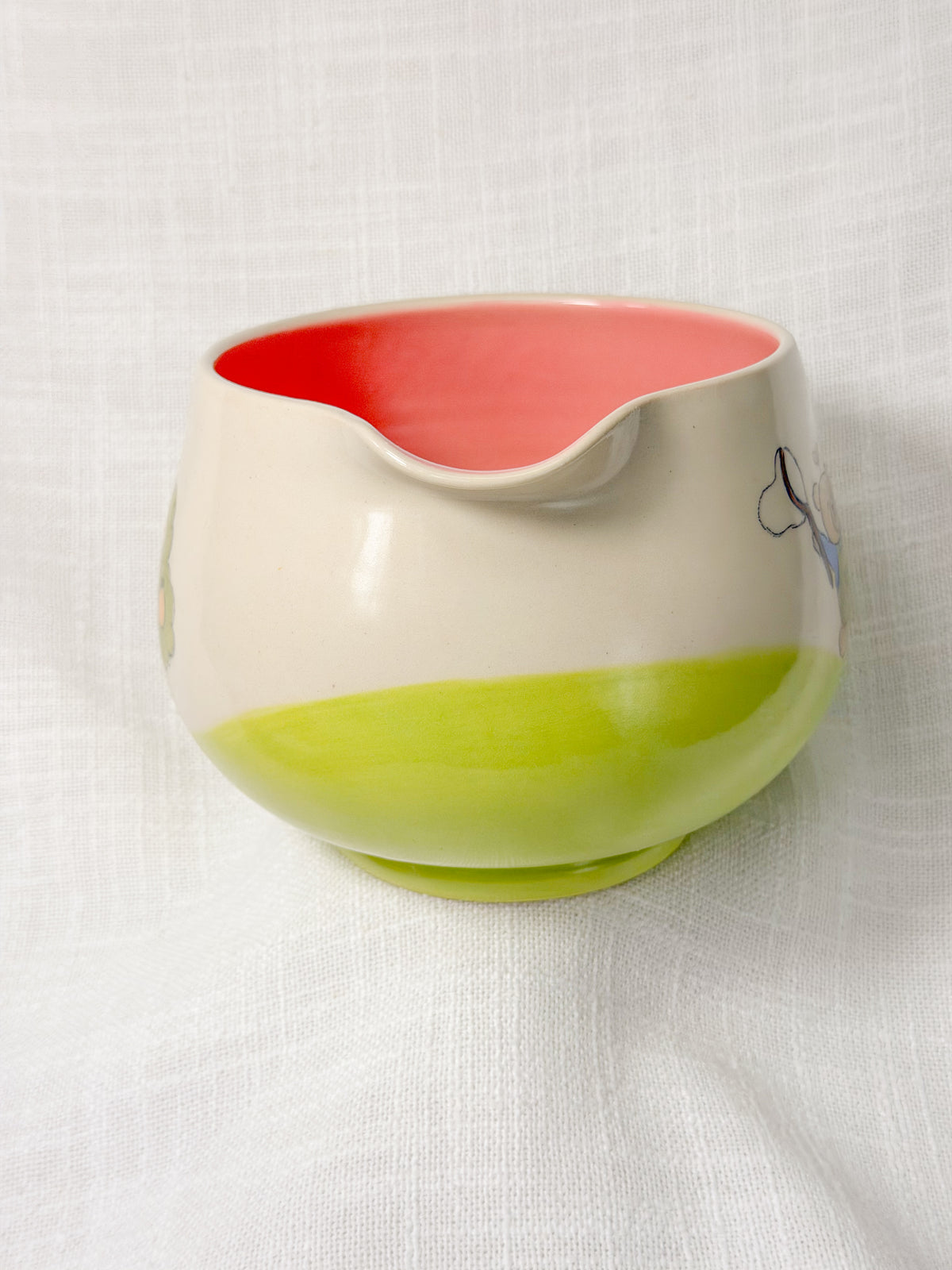 woody x dgaf - friend crossing matcha bowl