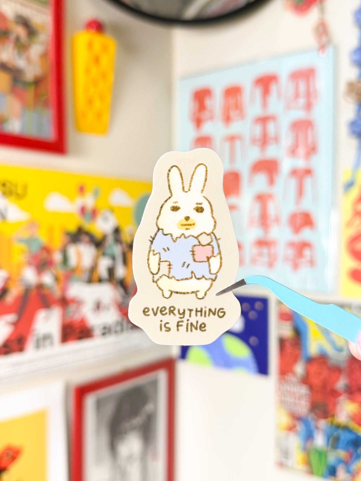 vinyl sticker - everything is fine