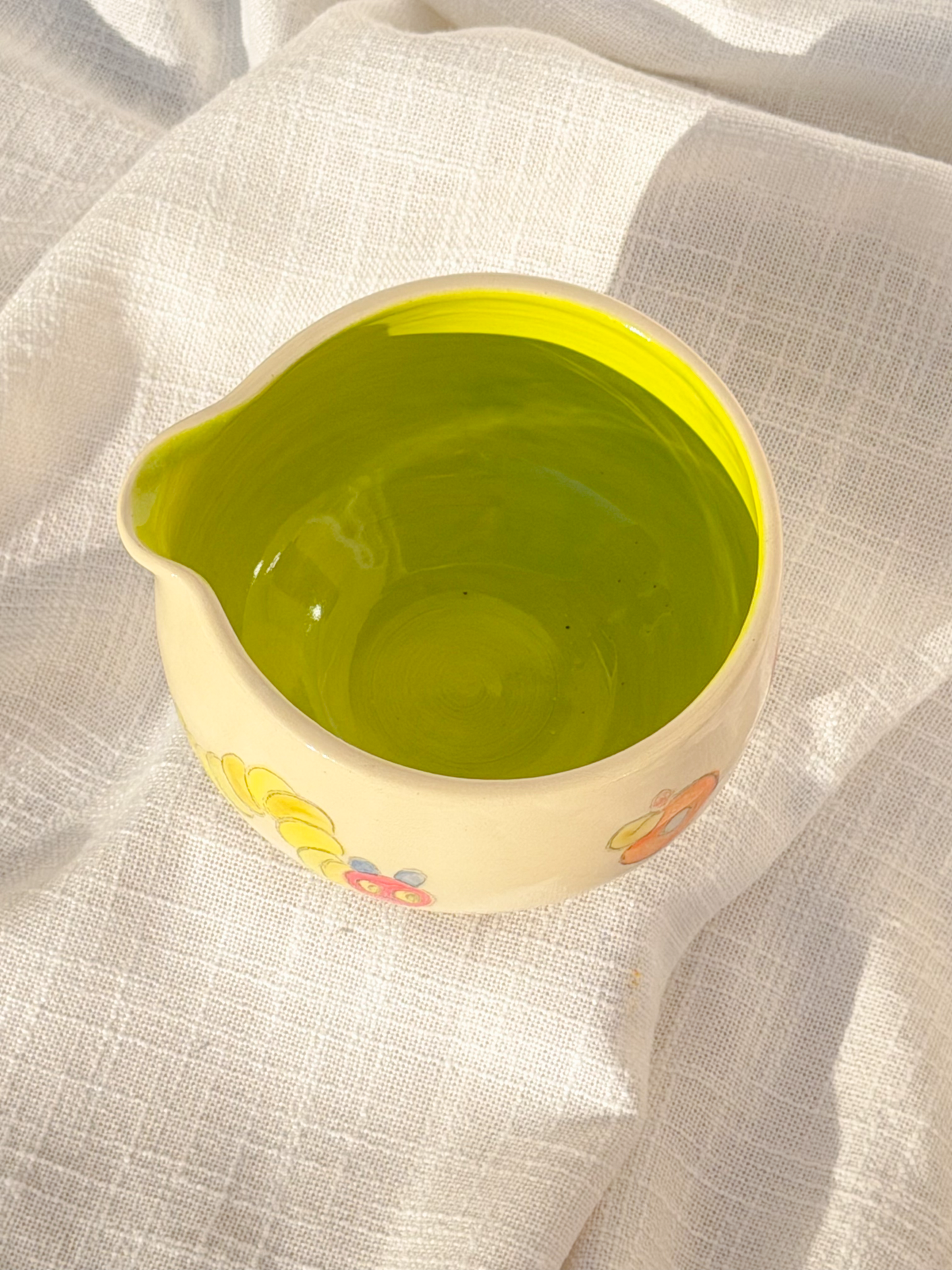 hungry caterpillar matcha bowl