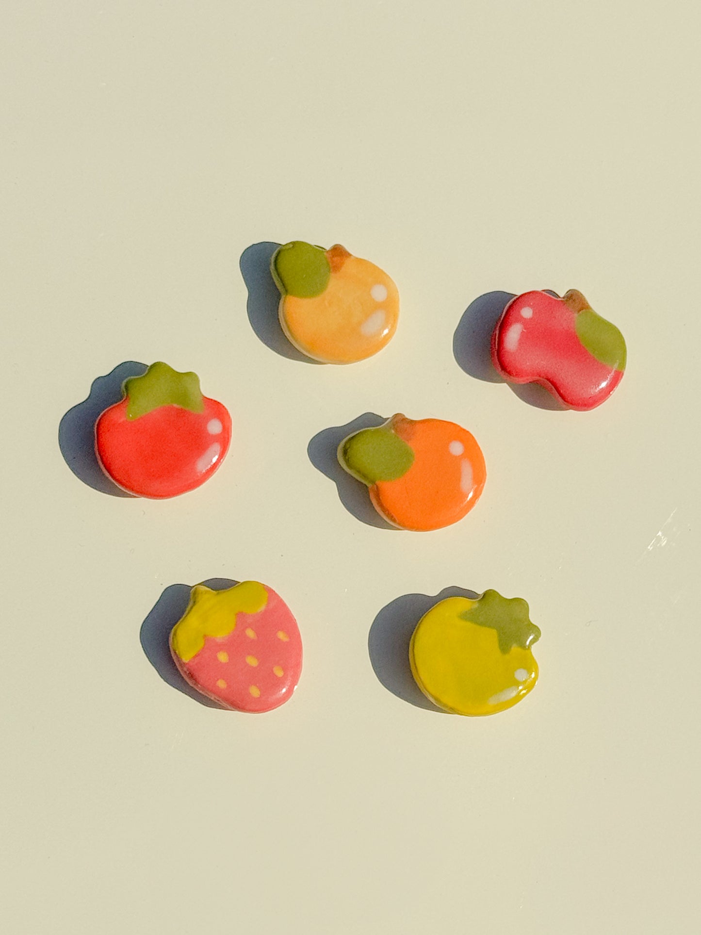 ceramic fruit - magnet