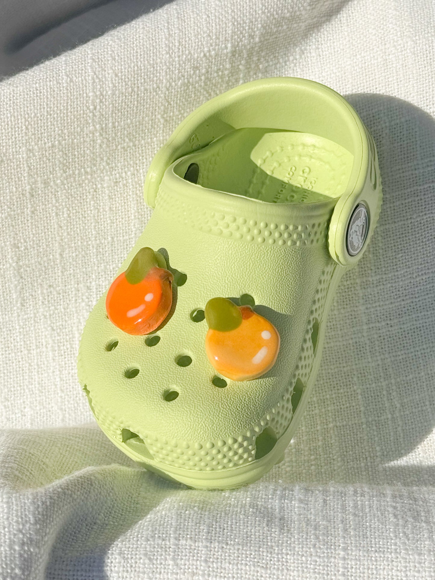 ceramic fruit - croc charm