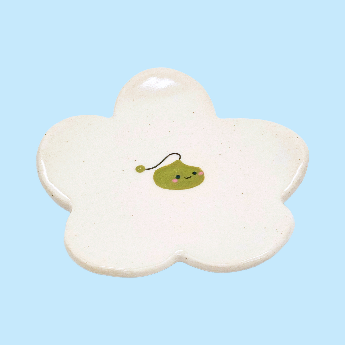 flower trinket dish - slime
