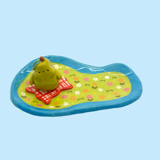 picnic trinket dish - pear