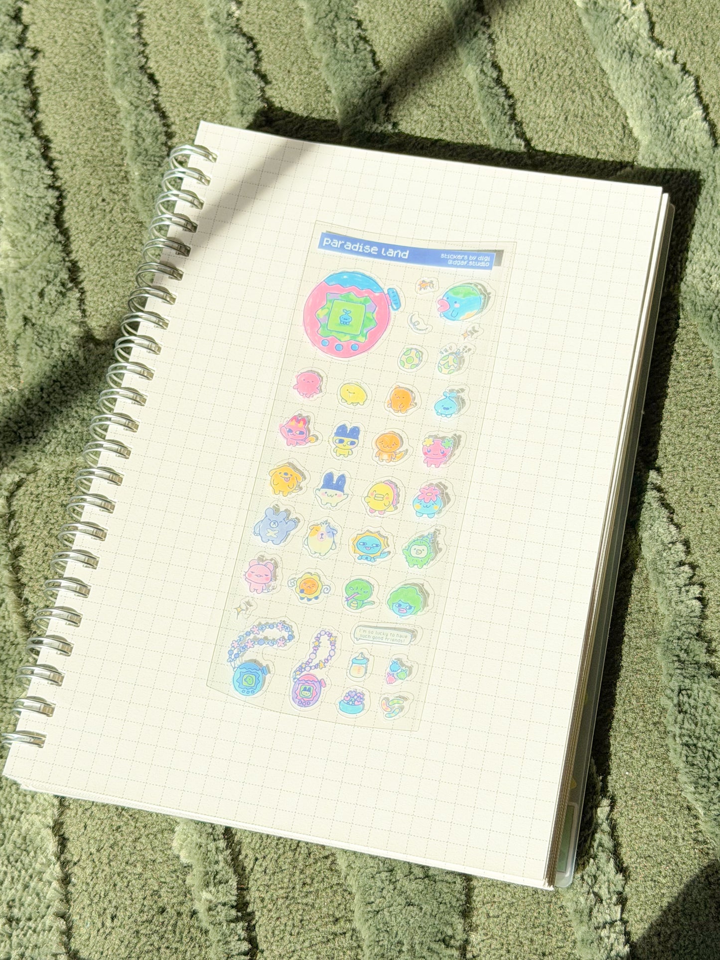 skinny sticker sheet - tama paradise