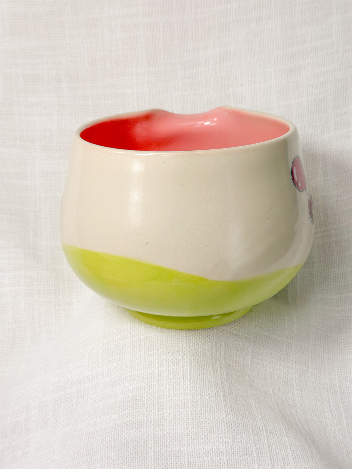 woody x dgaf - friend crossing matcha bowl