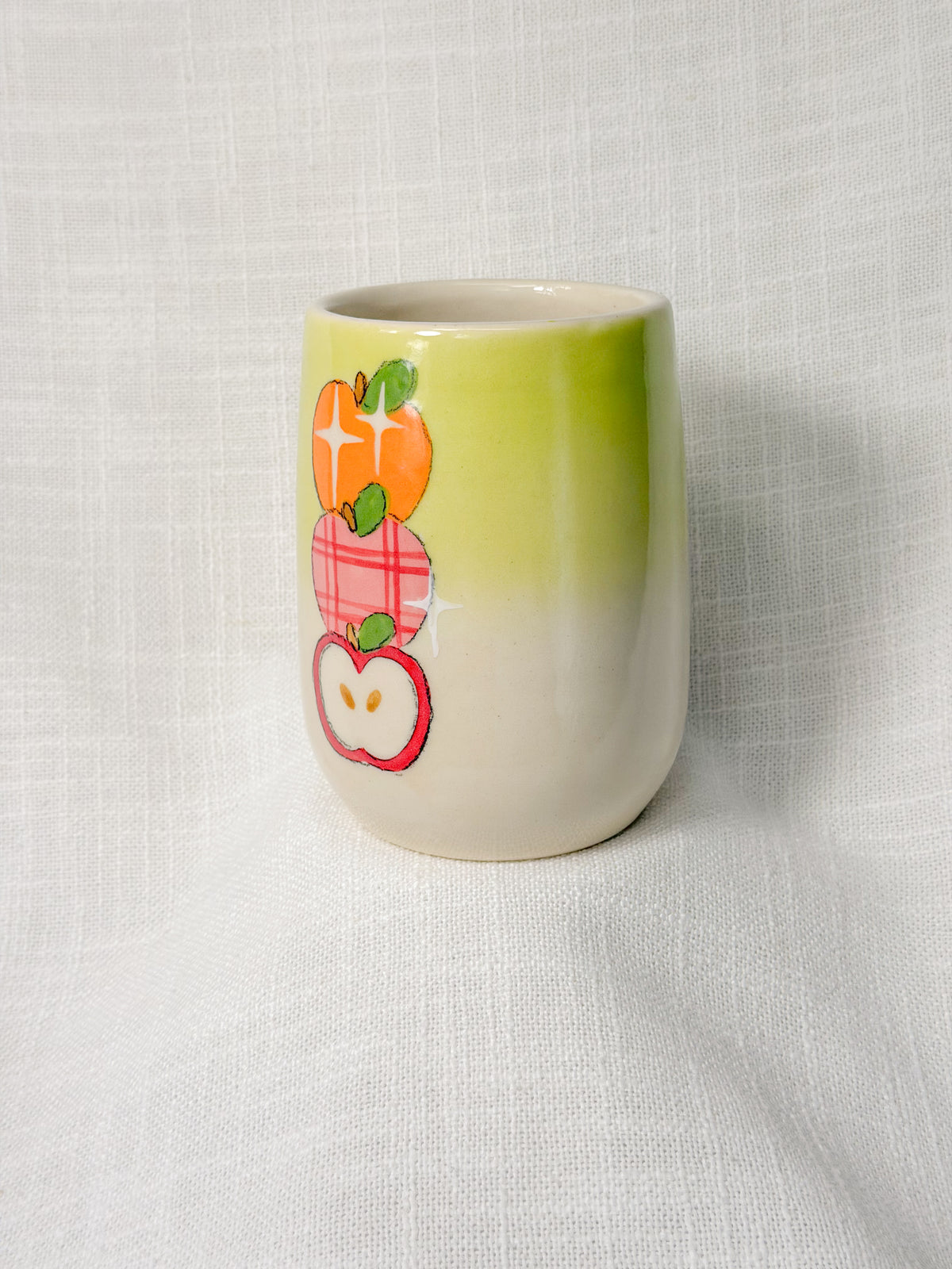 3 apples tall cup (green)
