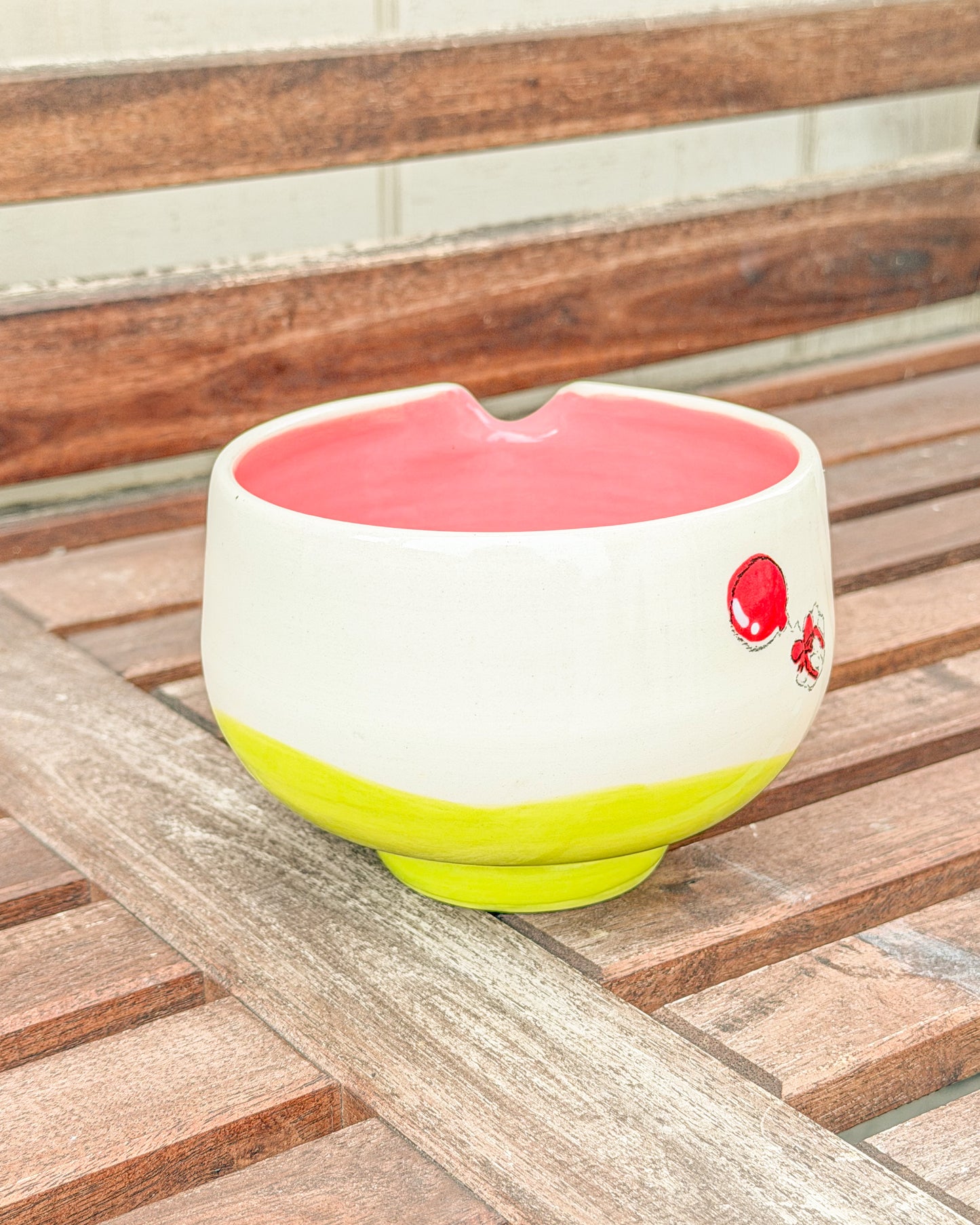 woody x dgaf - friend crossing matcha bowl