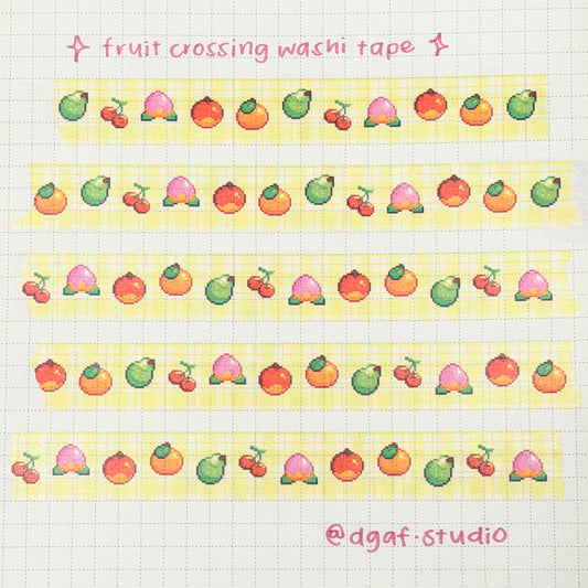 washi tape - fruit crossing