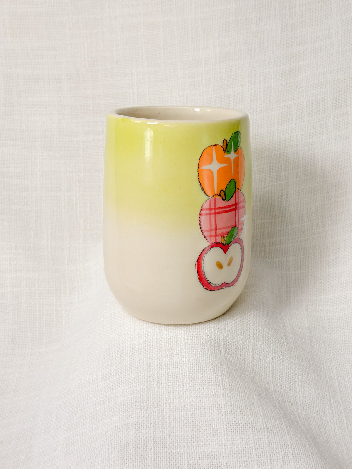 3 apples tall cup (green)