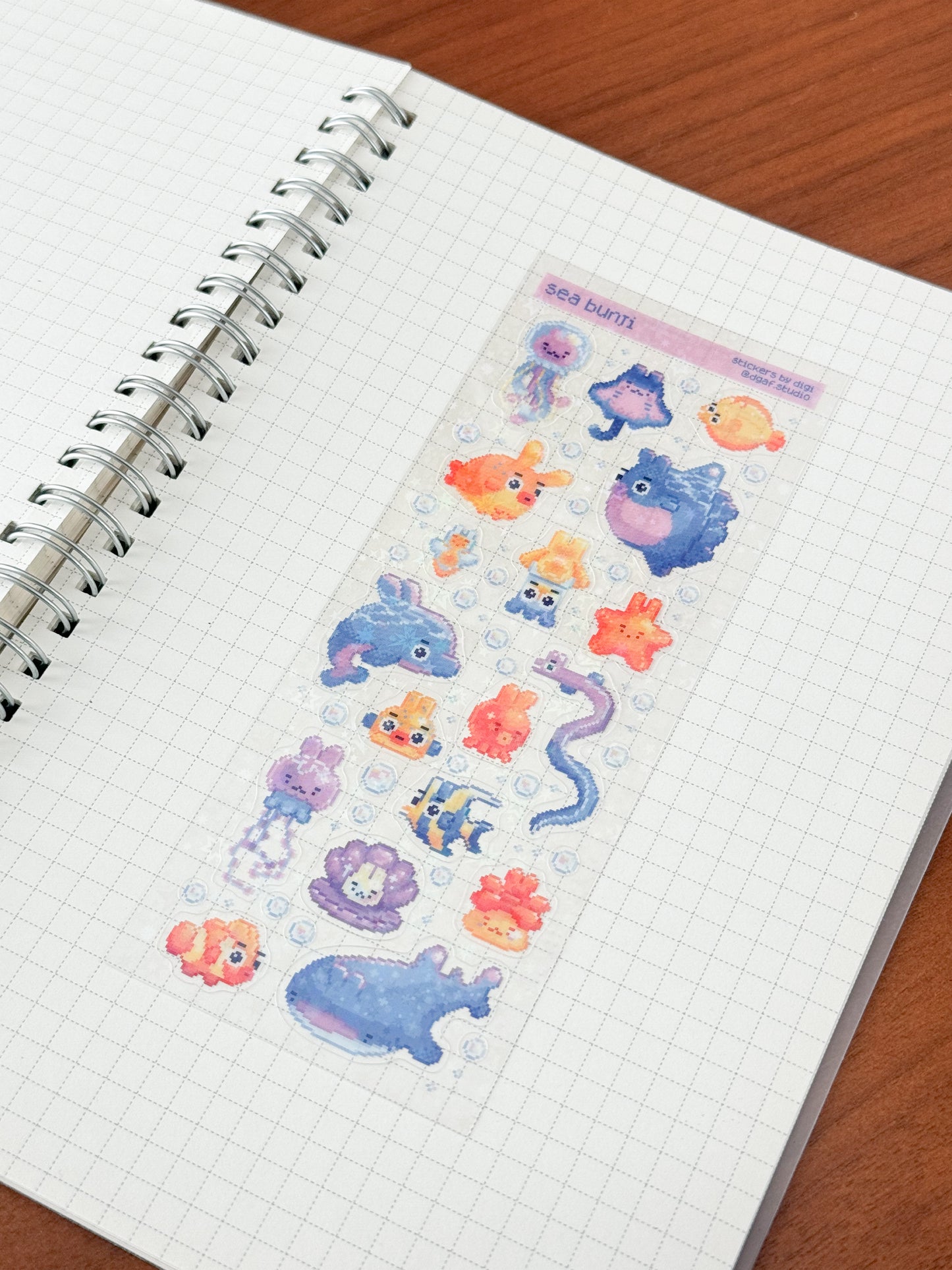 skinny sticker sheet - sea bunji