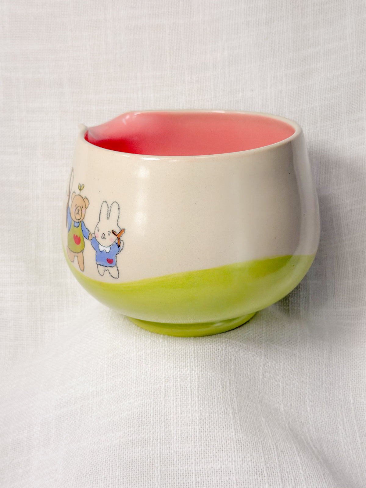 woody x dgaf - friend crossing matcha bowl