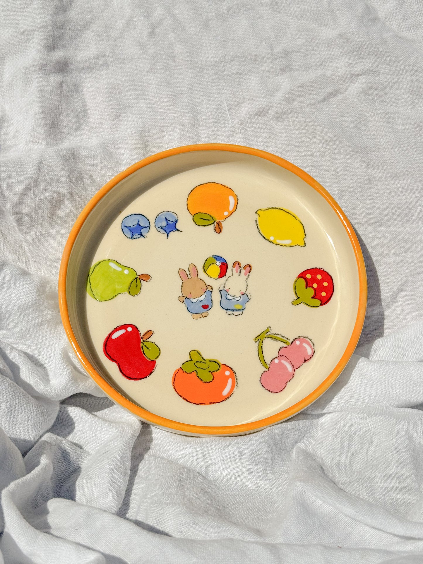 bunny fruit plate - medium