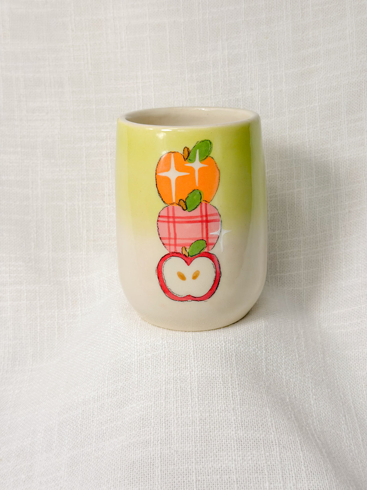 3 apples tall cup (green)