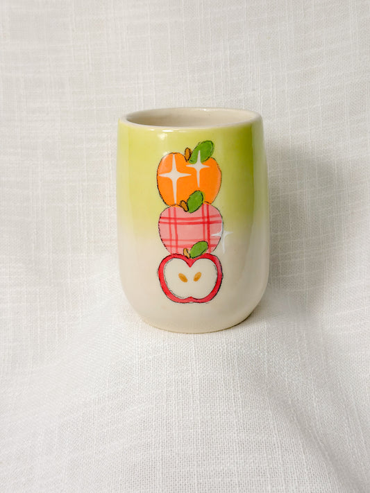 3 apples tall cup (green)