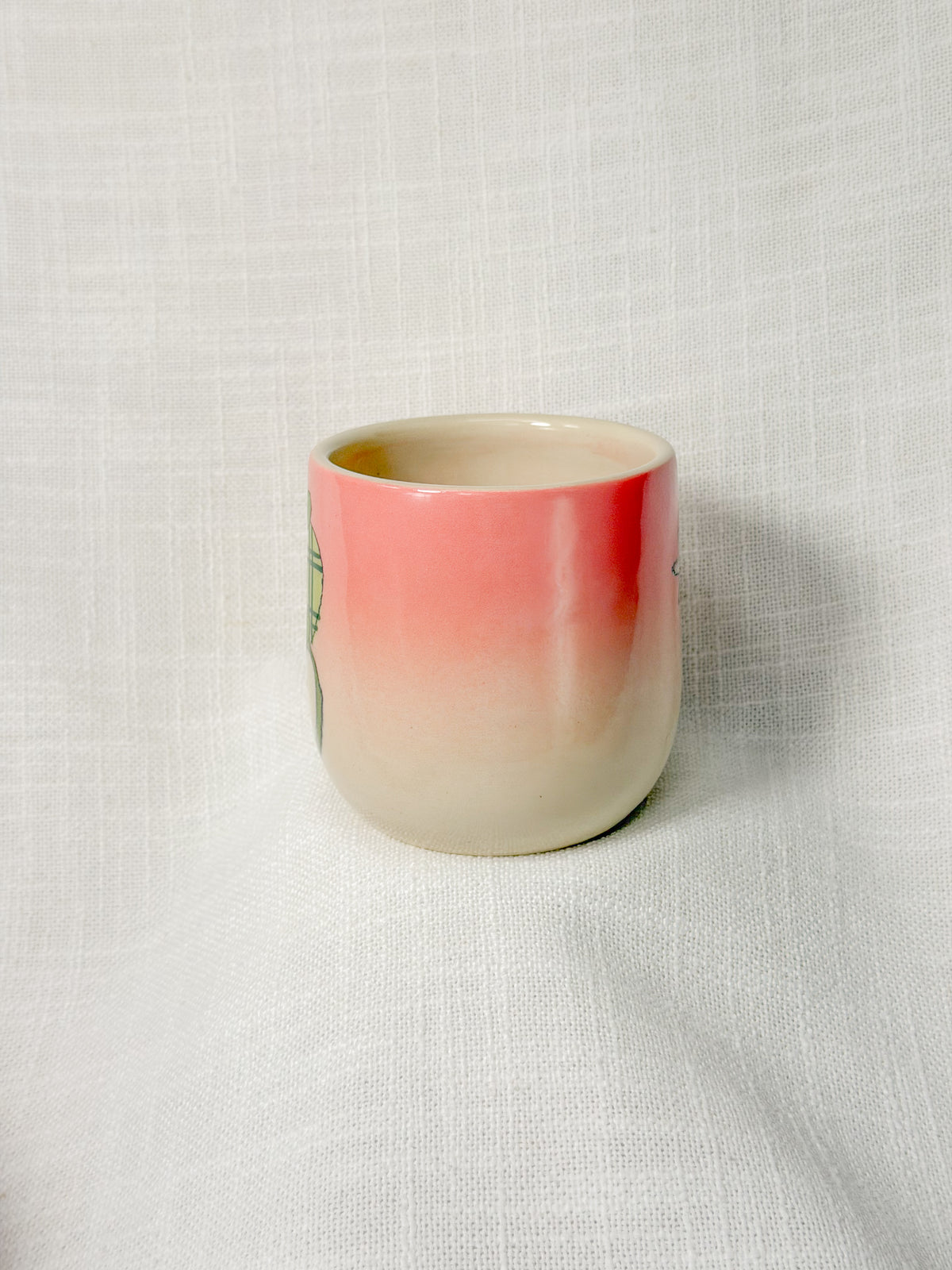 2 apples short cup (pink)