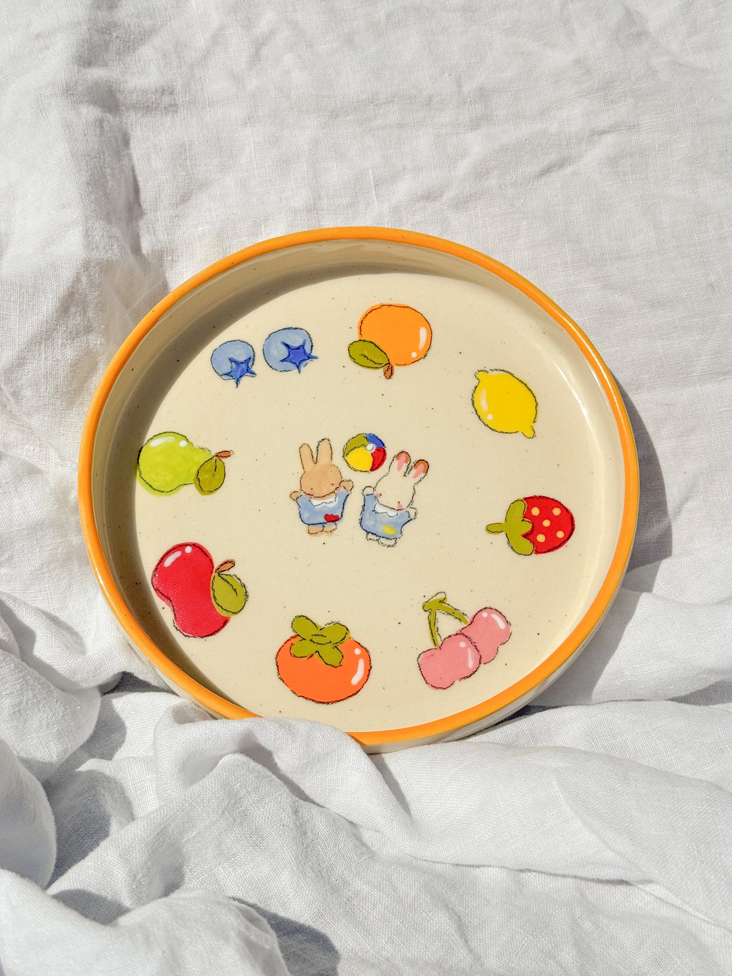 bunny fruit plate - medium