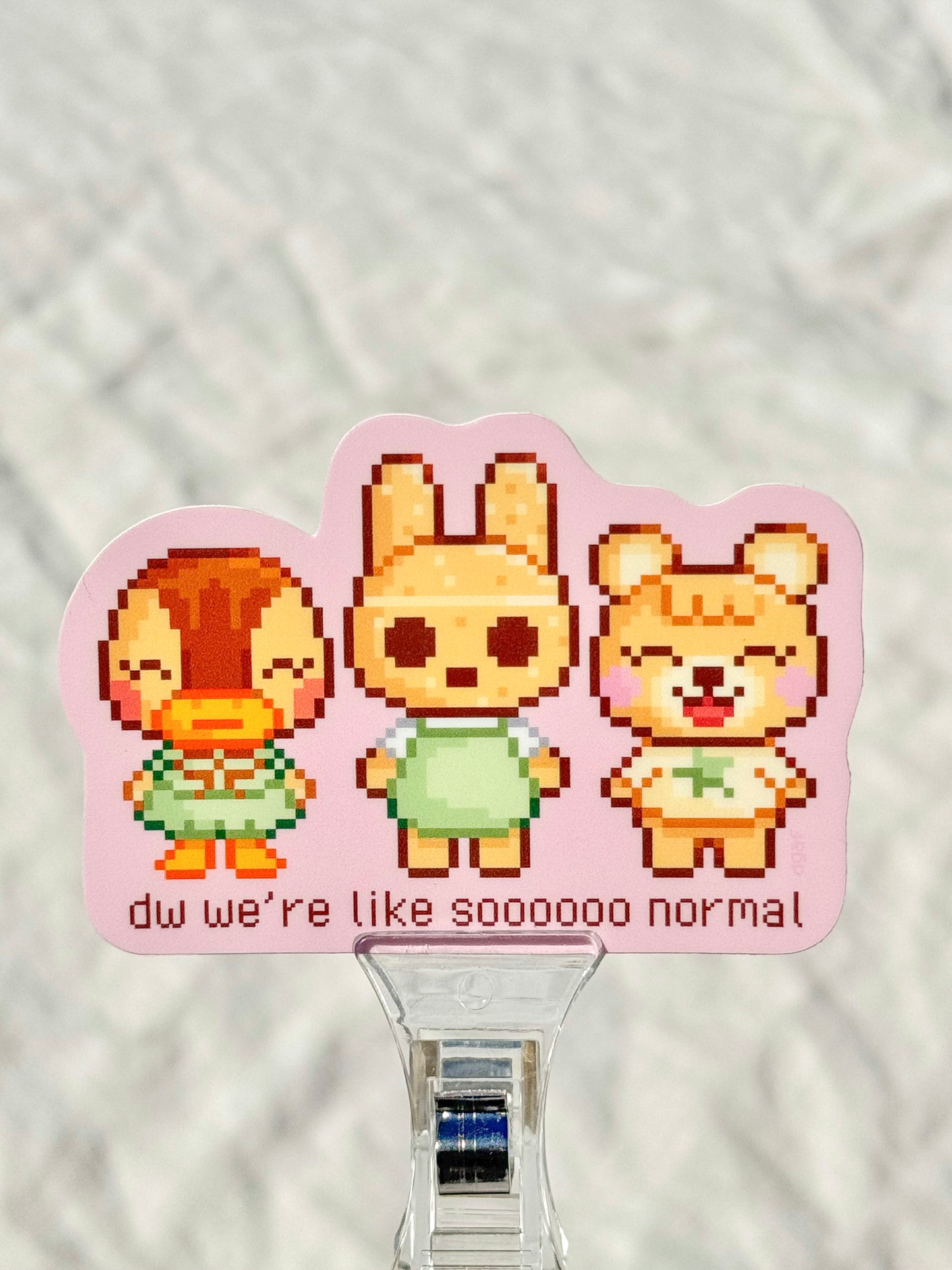 vinyl sticker - sooo normal