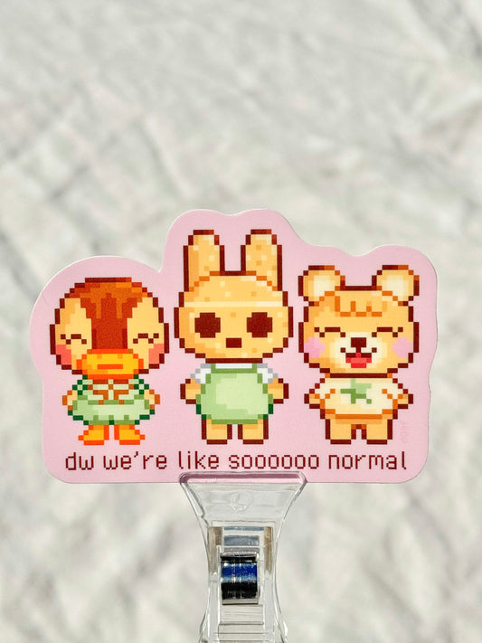 vinyl sticker - sooo normal