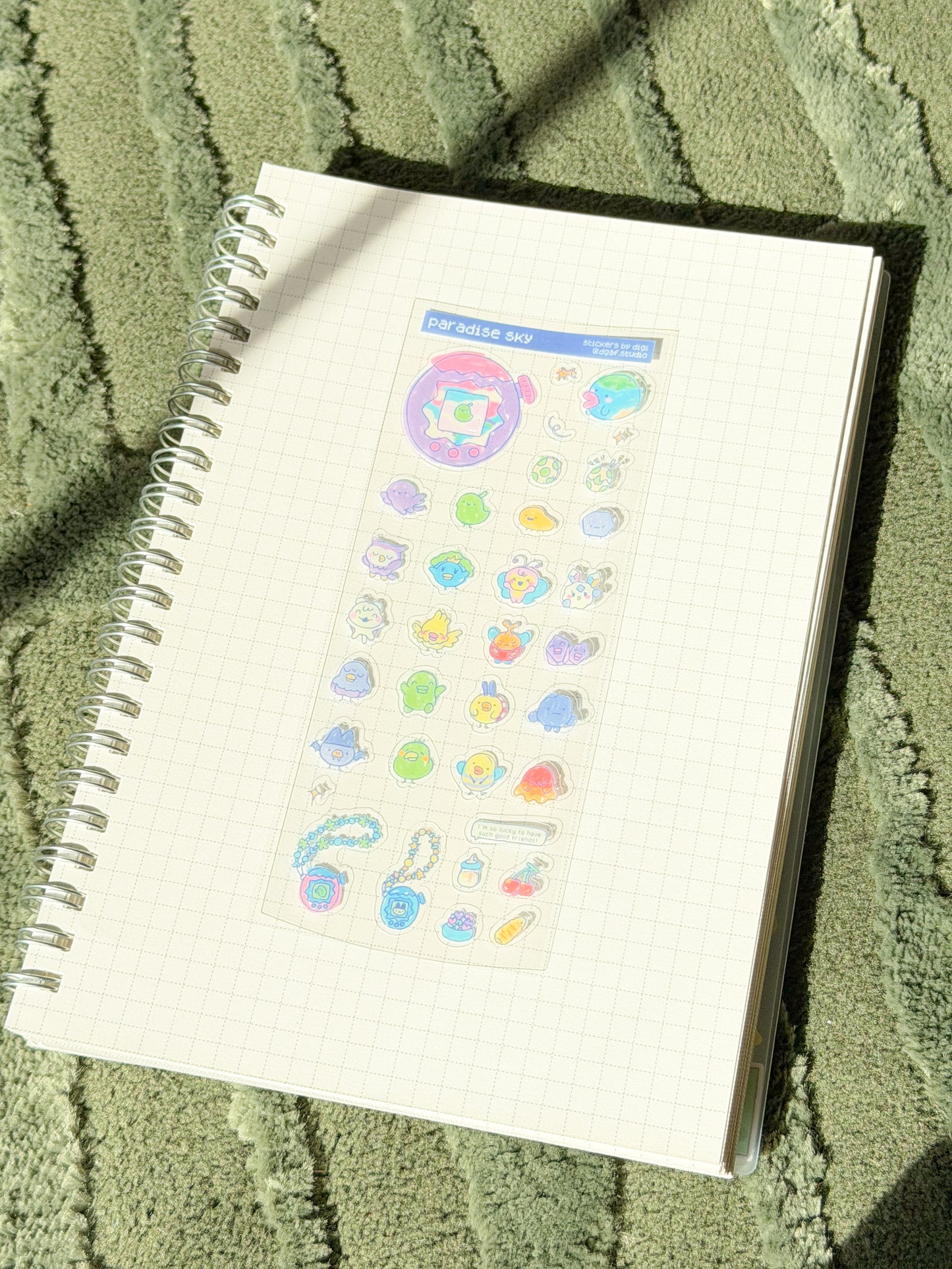 skinny sticker sheet - tama paradise