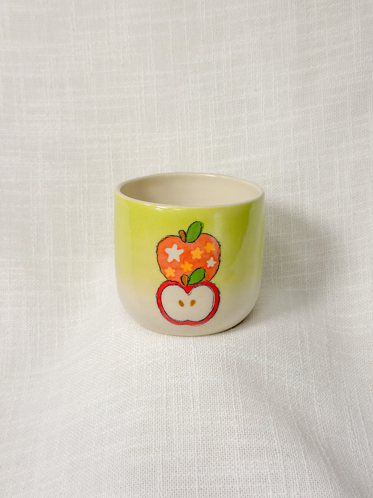2 apples short cup (green)