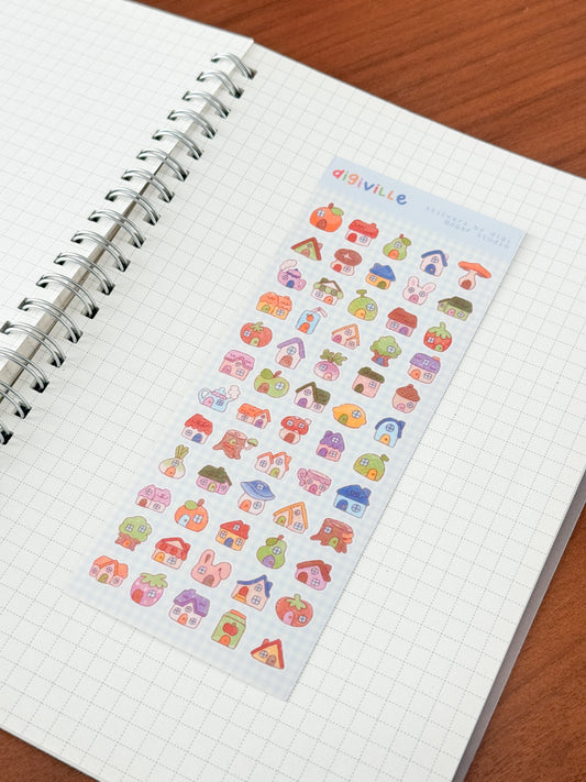 skinny sticker sheet - digiville