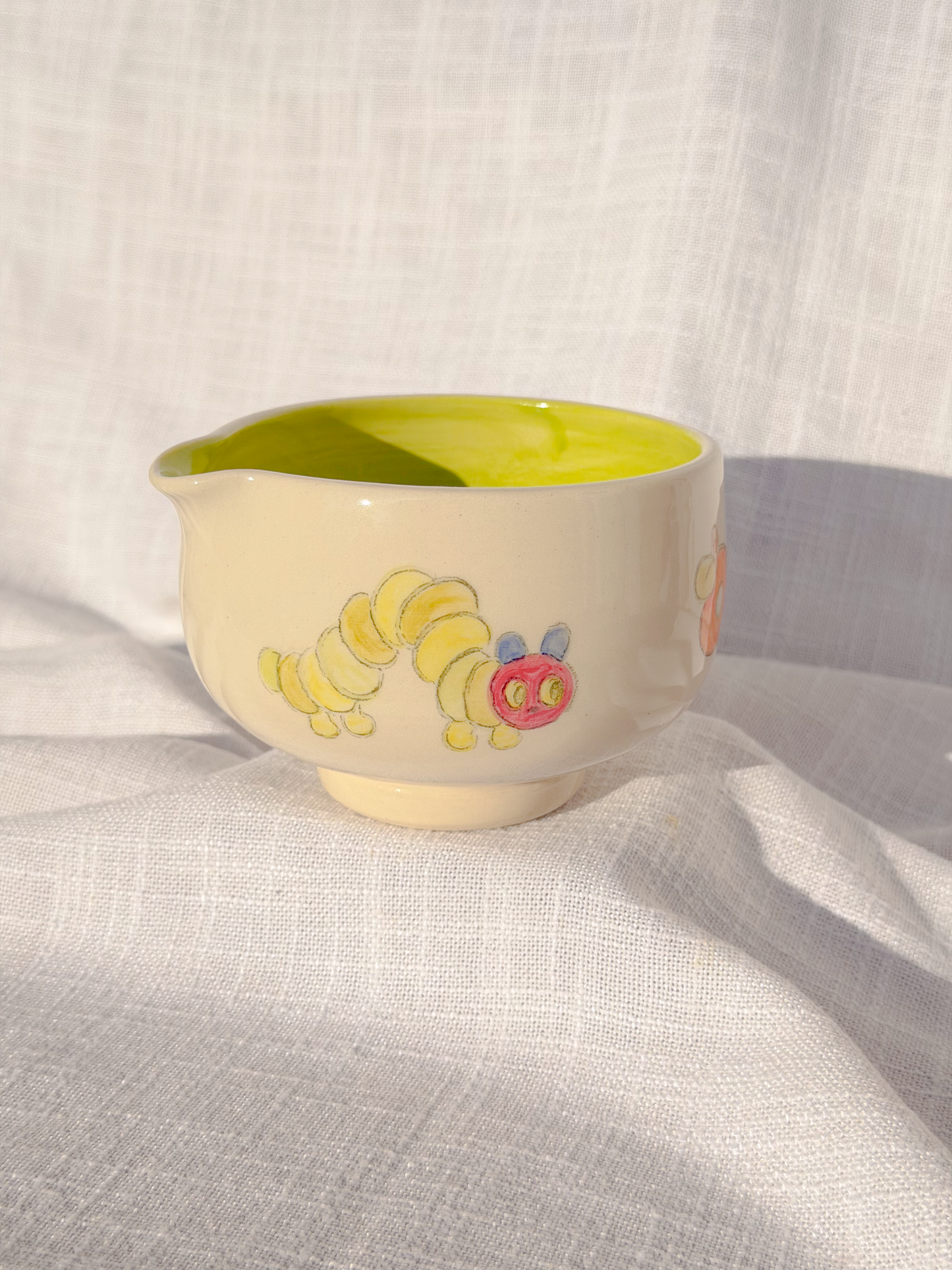 hungry caterpillar matcha bowl