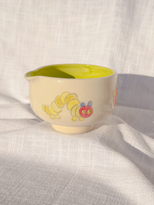 hungry caterpillar matcha bowl