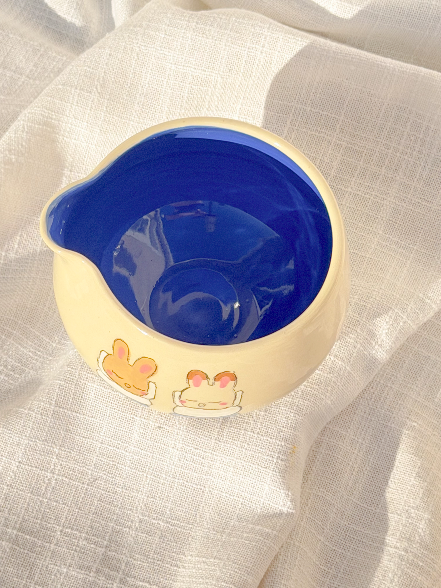 sleepy bunny matcha bowl