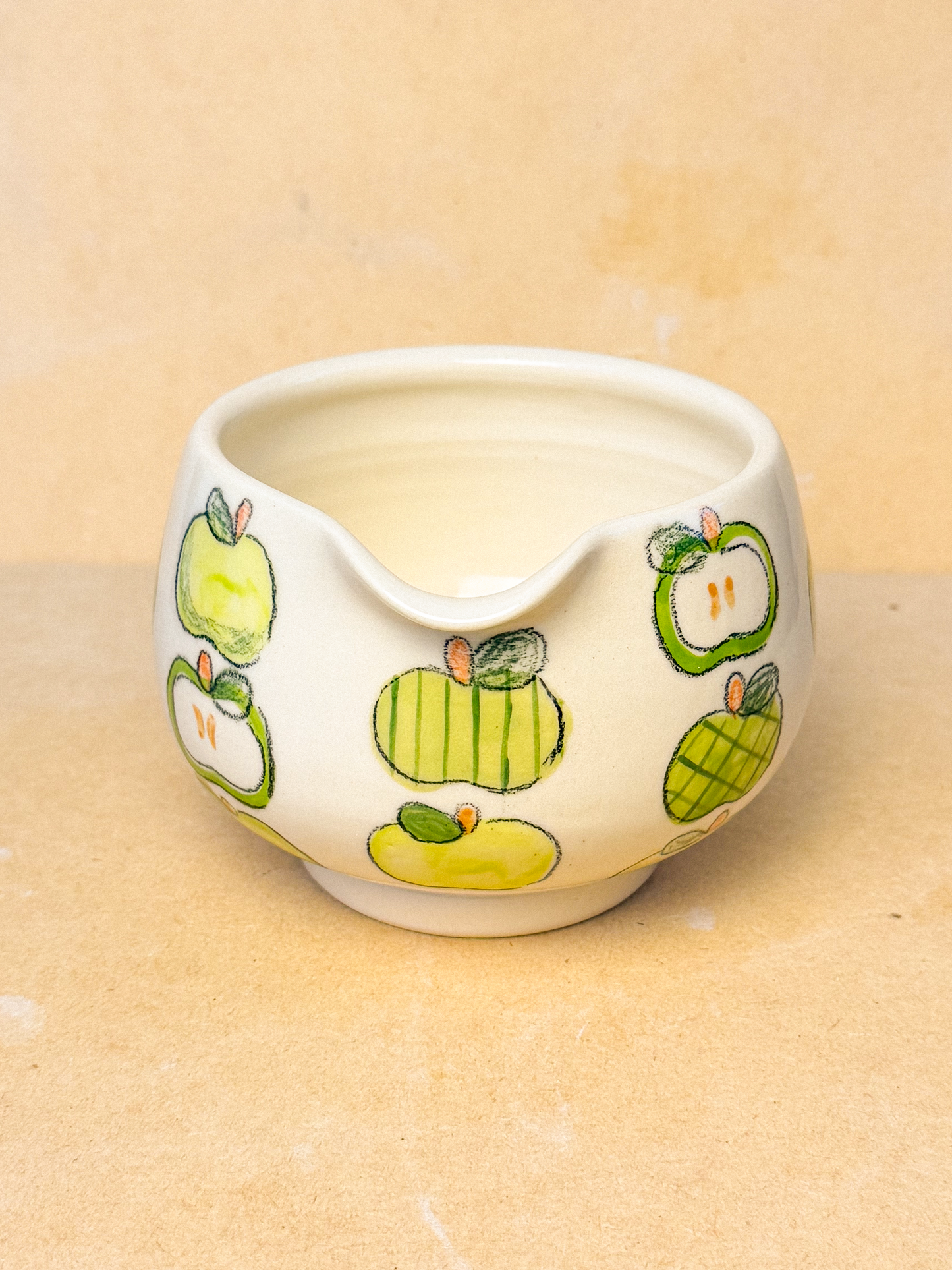 apples matcha bowl - green