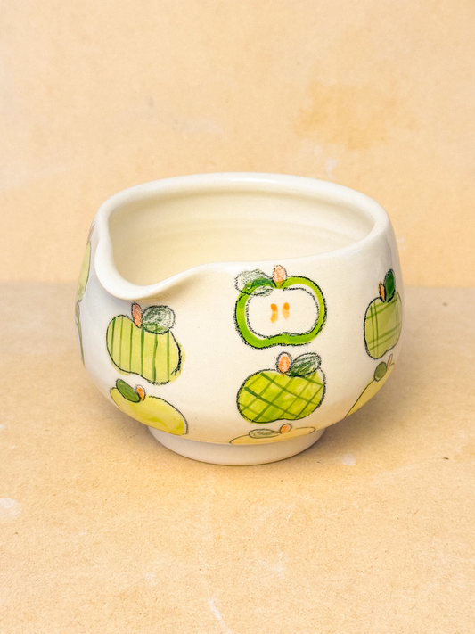 apples matcha bowl - green