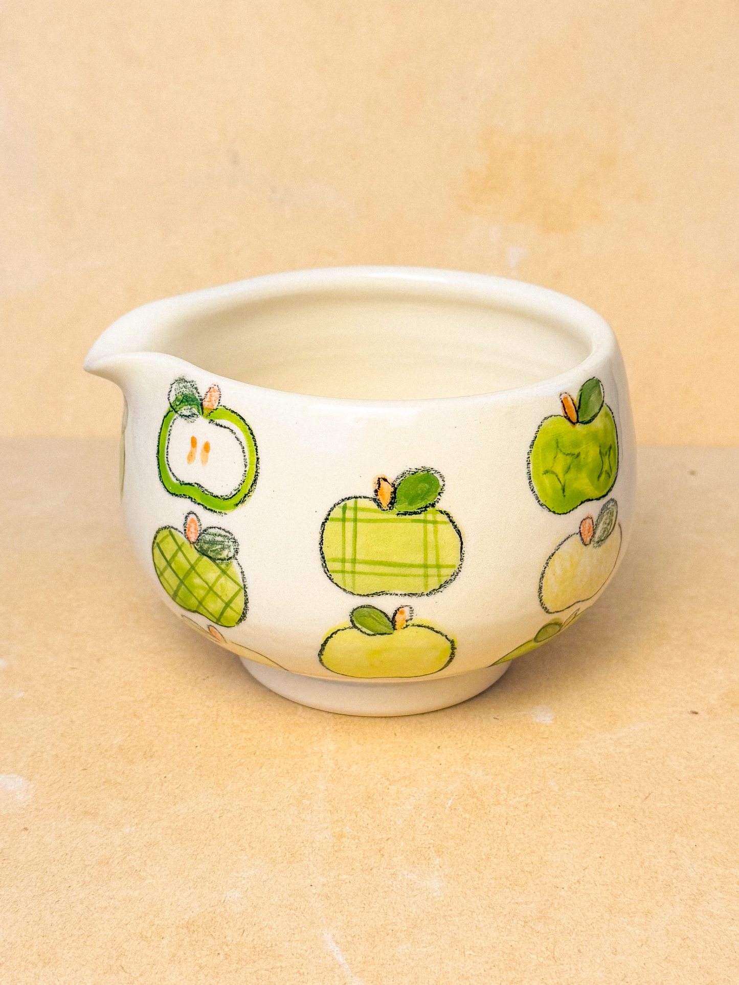 apples matcha bowl - green