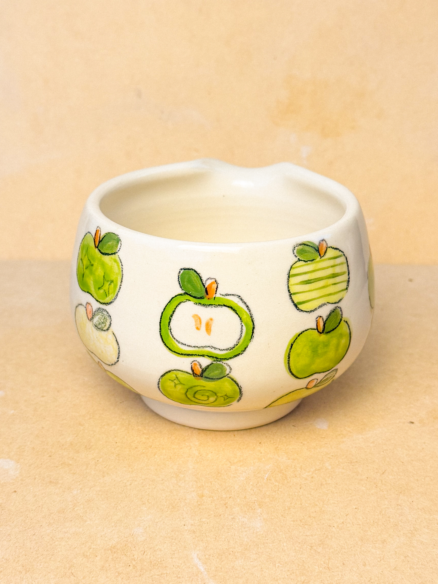 apples matcha bowl - green