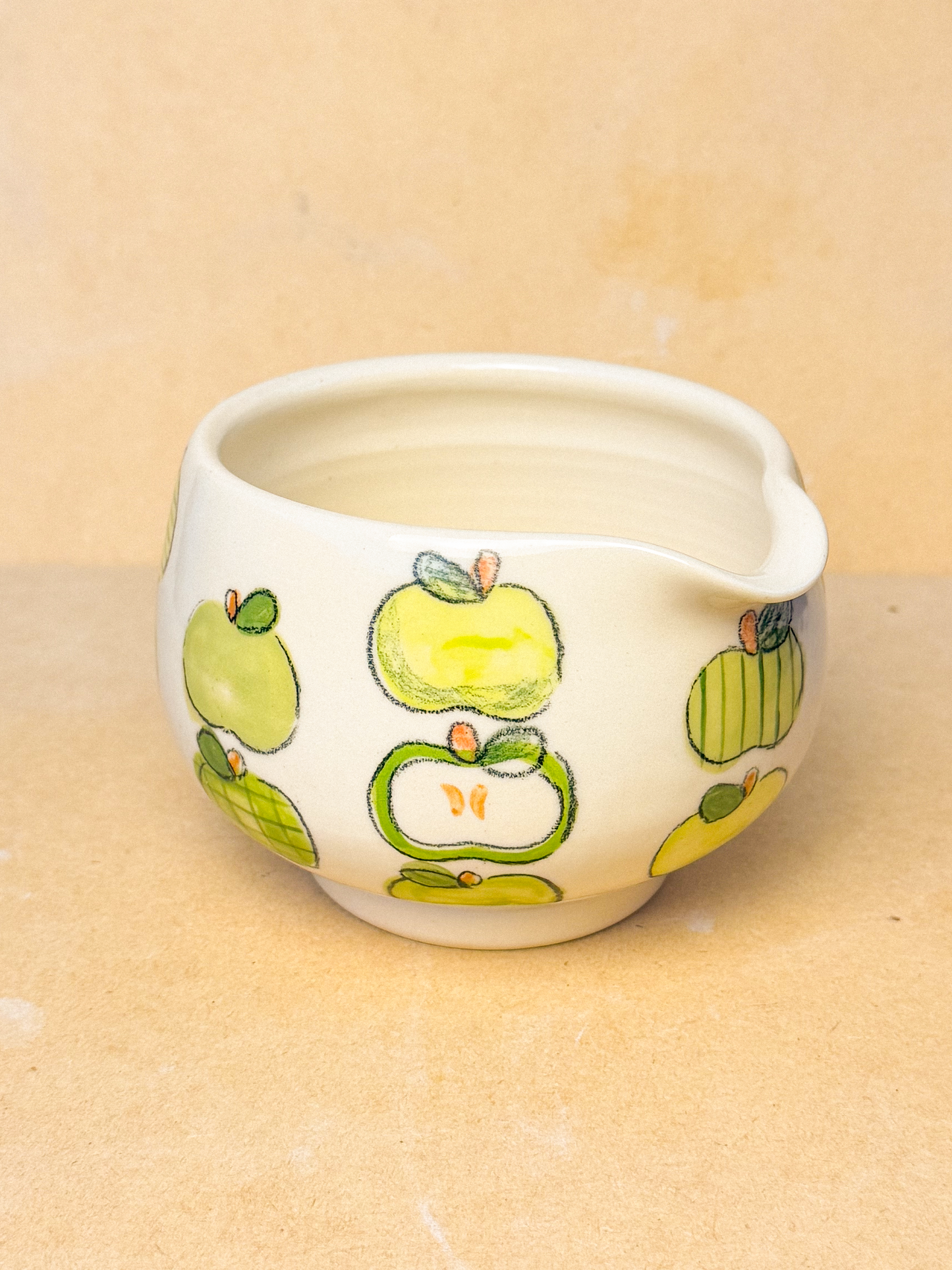 apples matcha bowl - green