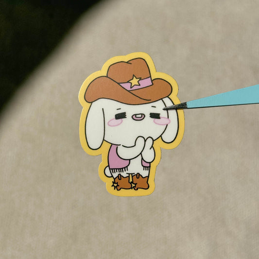 vinyl sticker - cowboy bunji