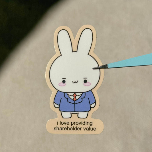 vinyl sticker - business bunji