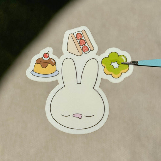 vinyl sticker - dessert bunji