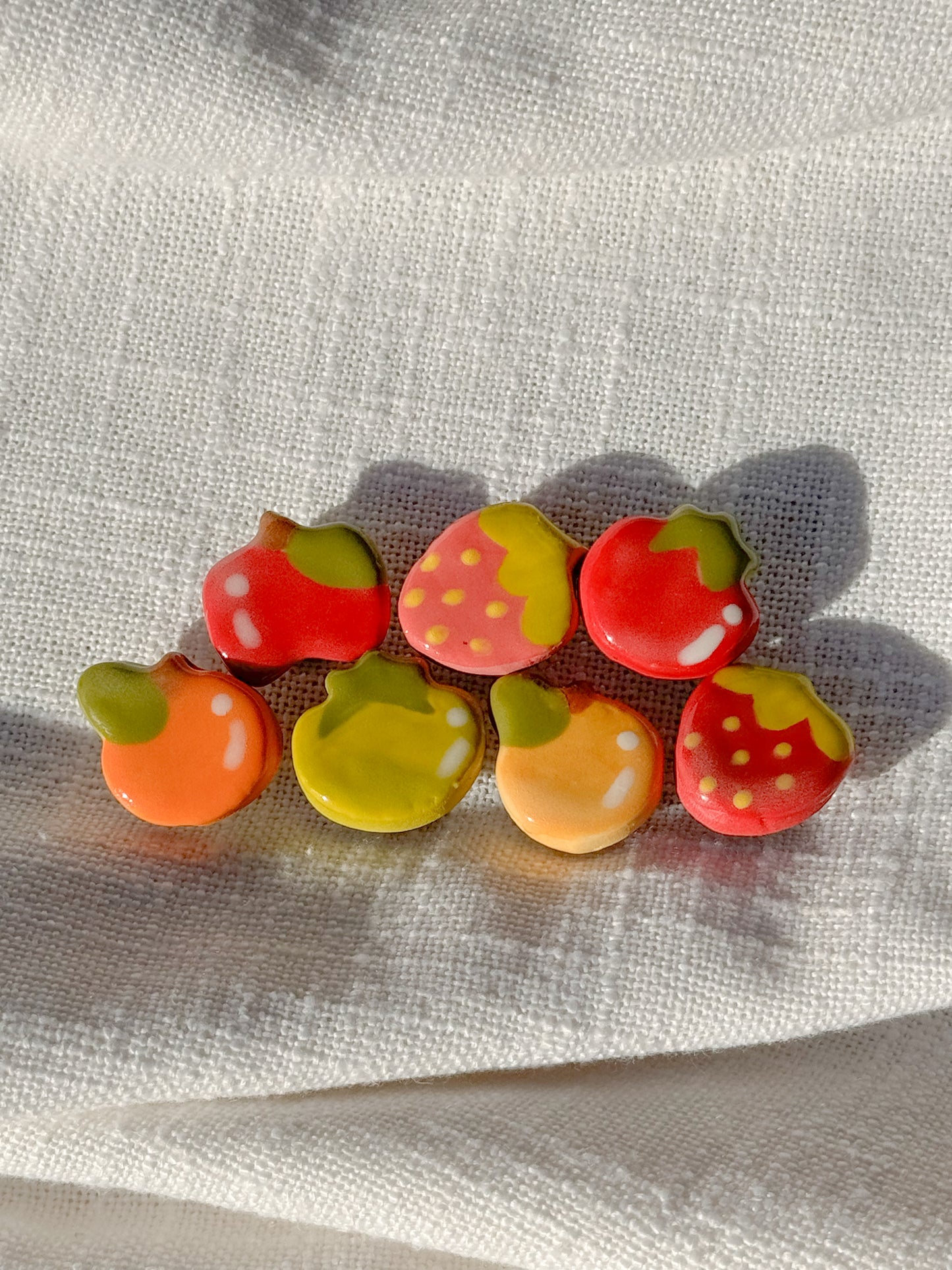 ceramic fruit - croc charm