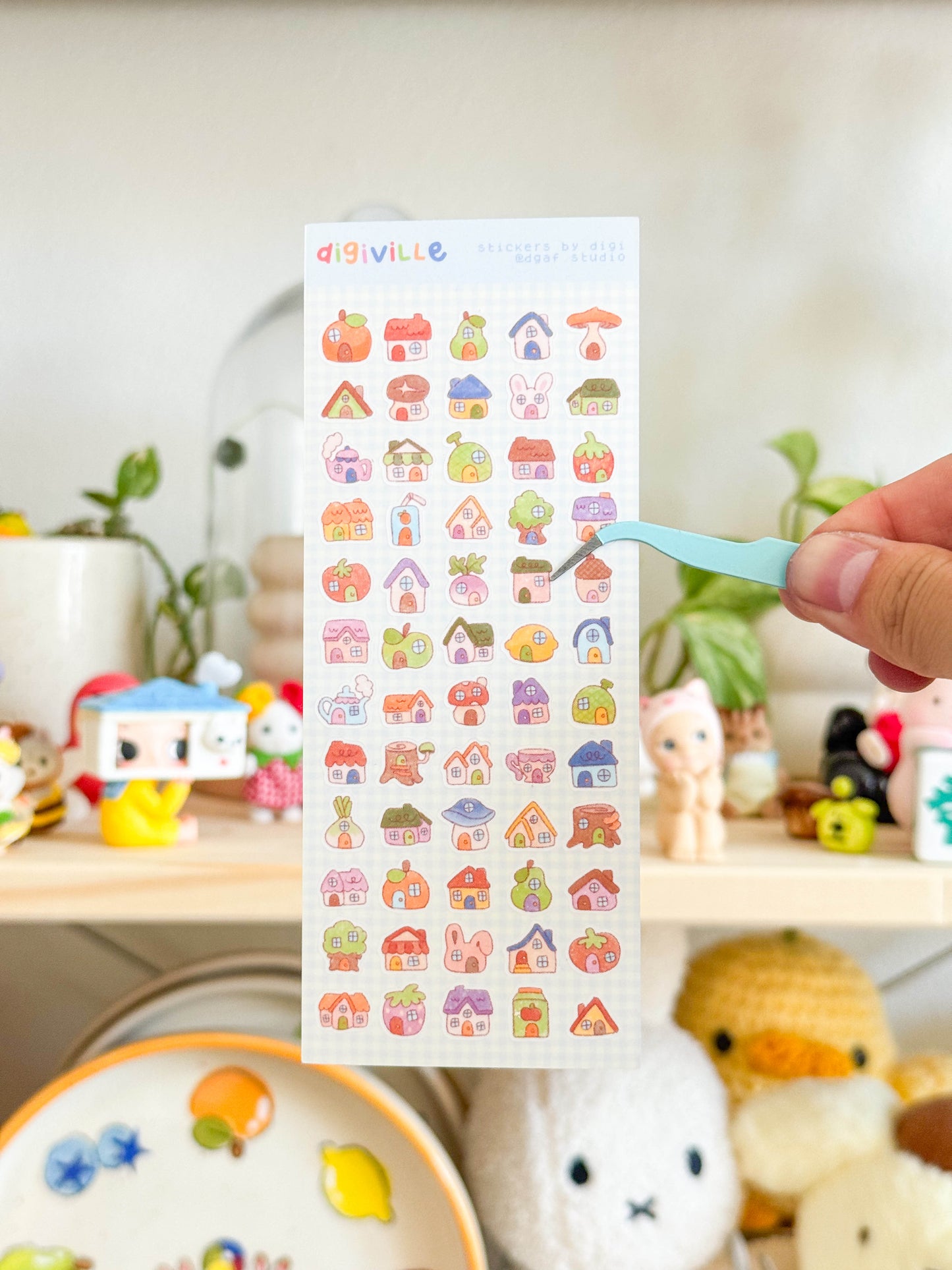 skinny sticker sheet - digiville