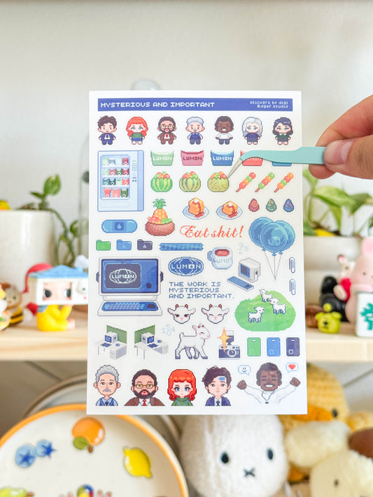 4x6in sticker sheet - mysterious & important