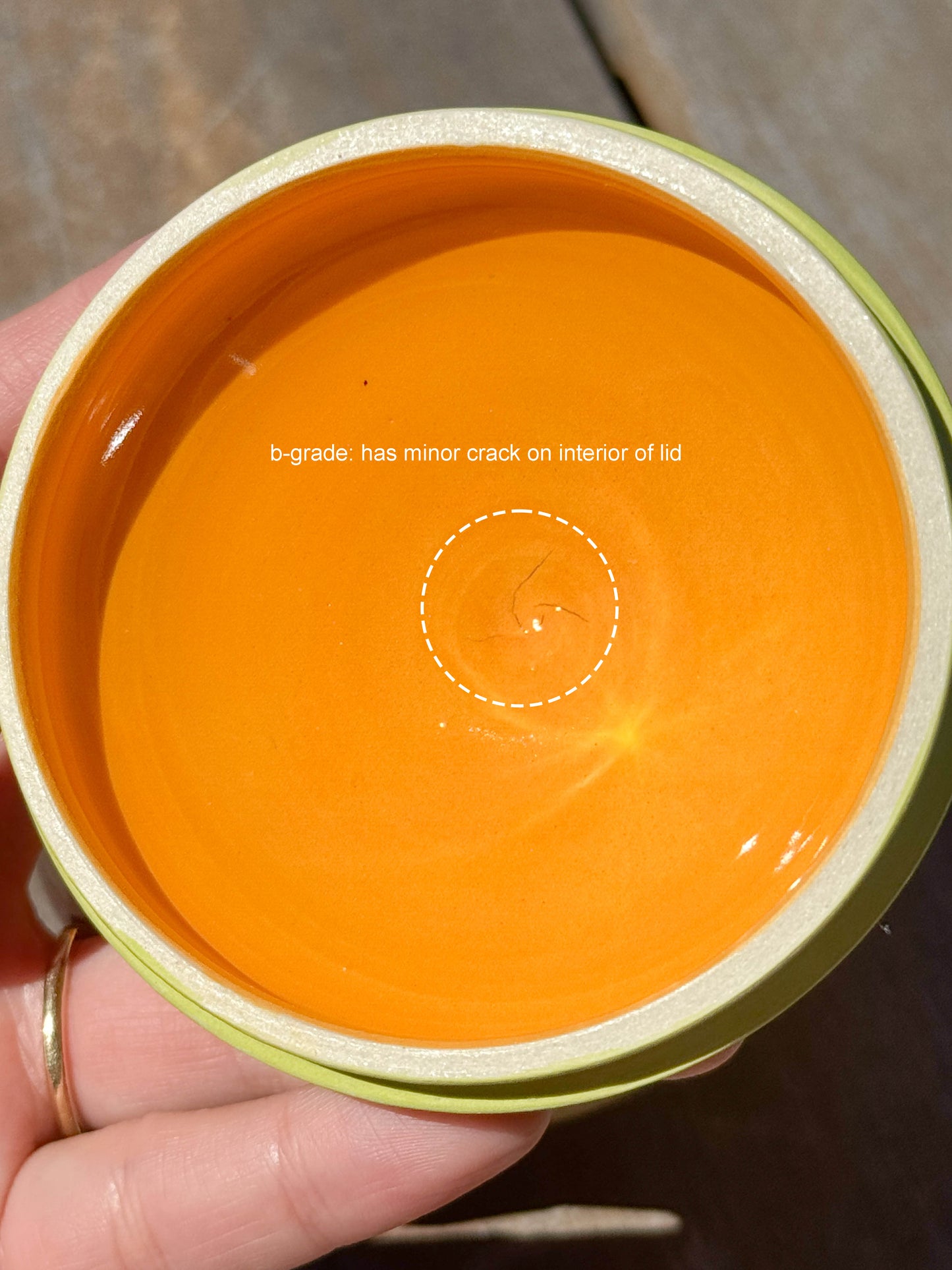 digiville jar - red gingham orange