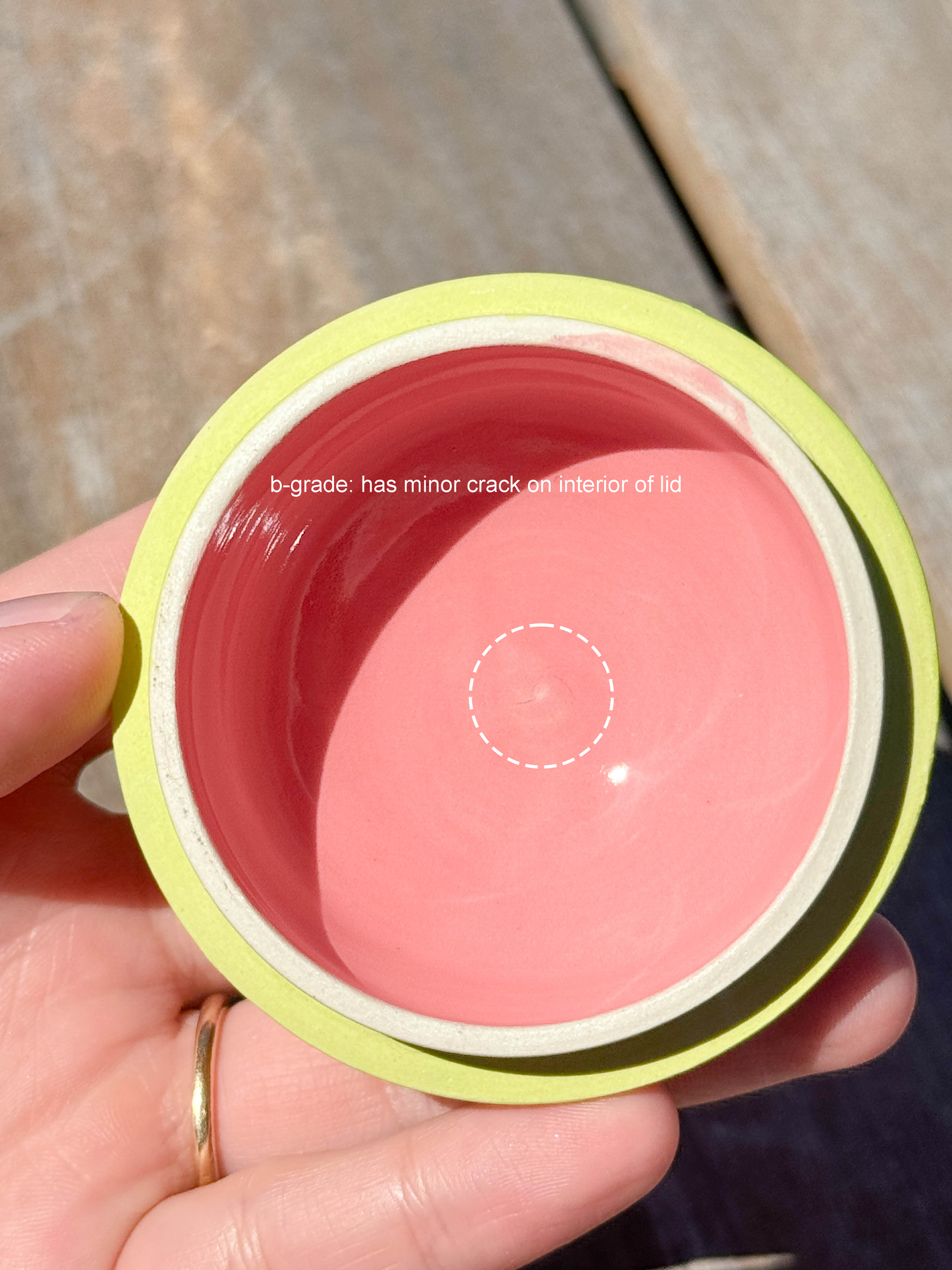 digiville jar - red gingham pear