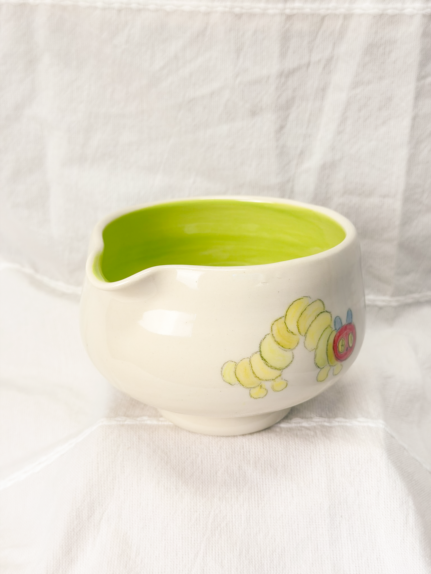 hungry caterpillar matcha bowl