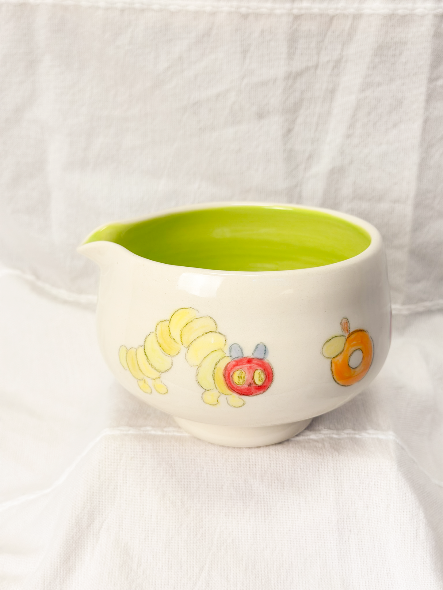 hungry caterpillar matcha bowl