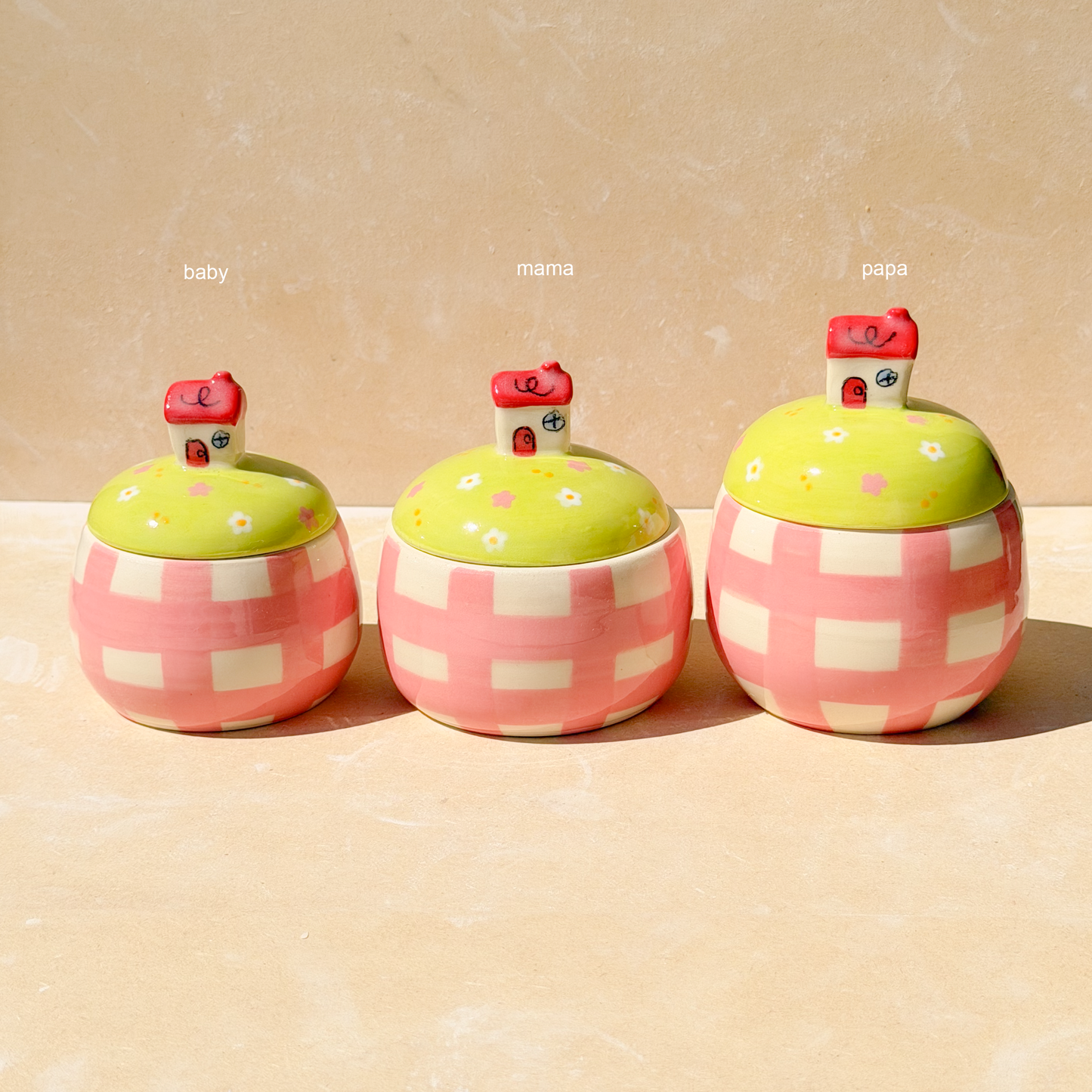 gingham house jar