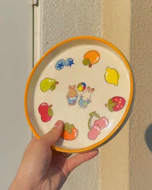 bunny fruit plate - medium