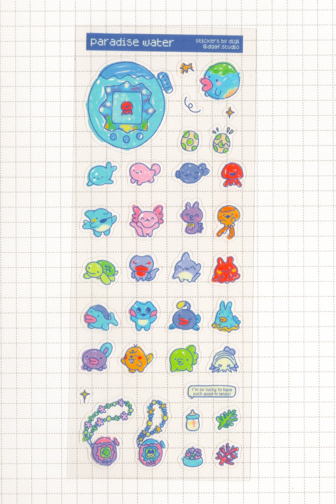 skinny sticker sheet - tama paradise